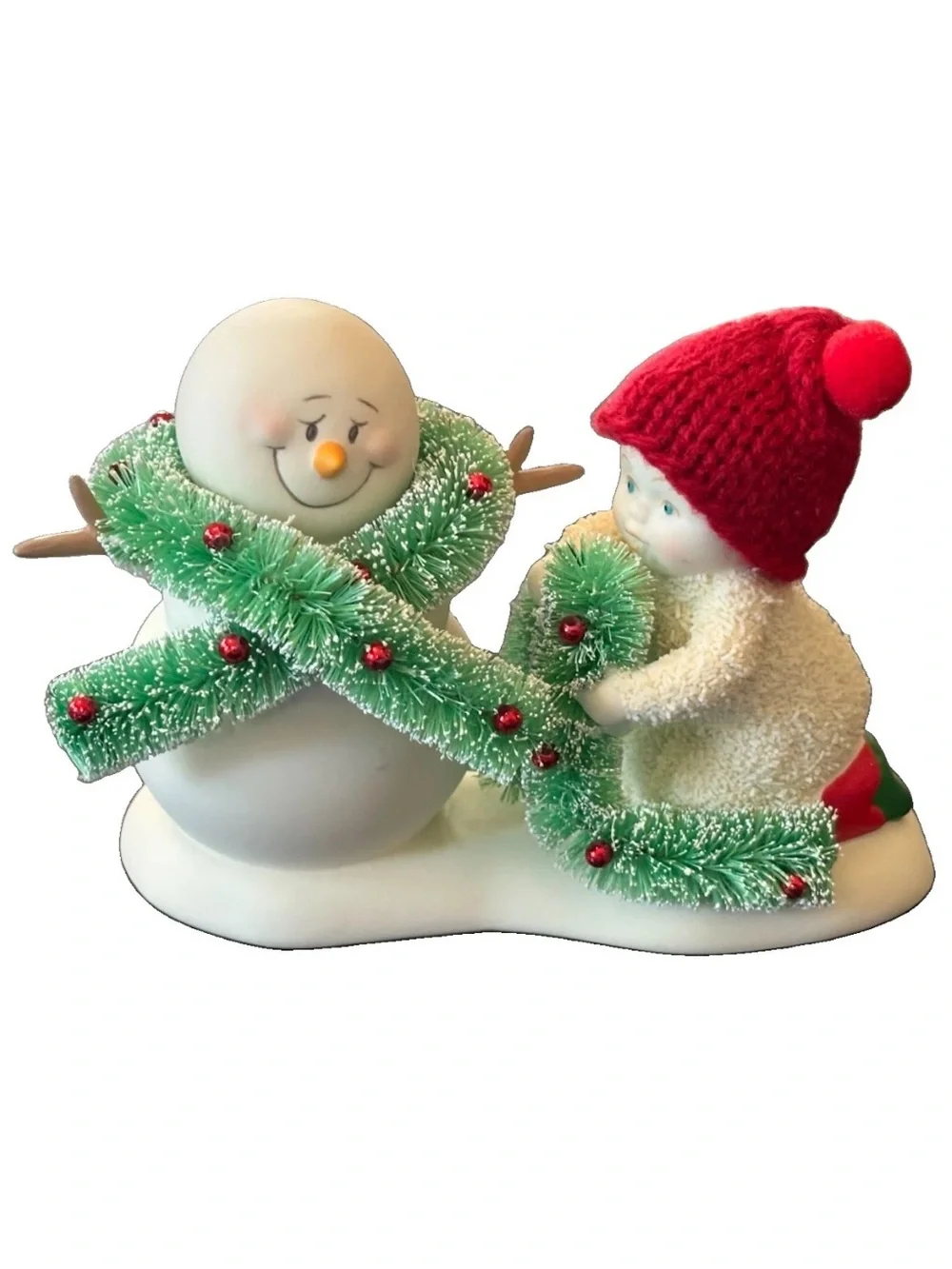 NIB Department 56 Snowbabies Don We Now Out Gay Apparel Figurine Retired Snowman